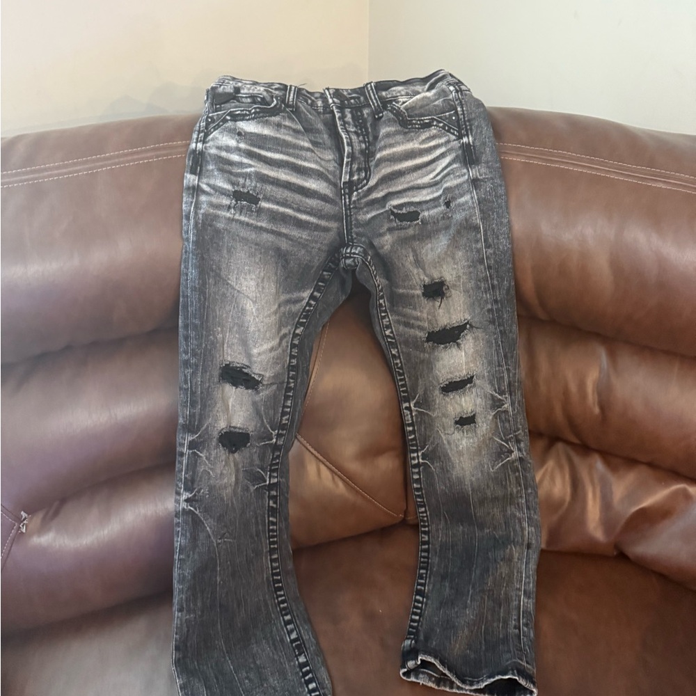 Salvage Kids Distressed Black Jeans